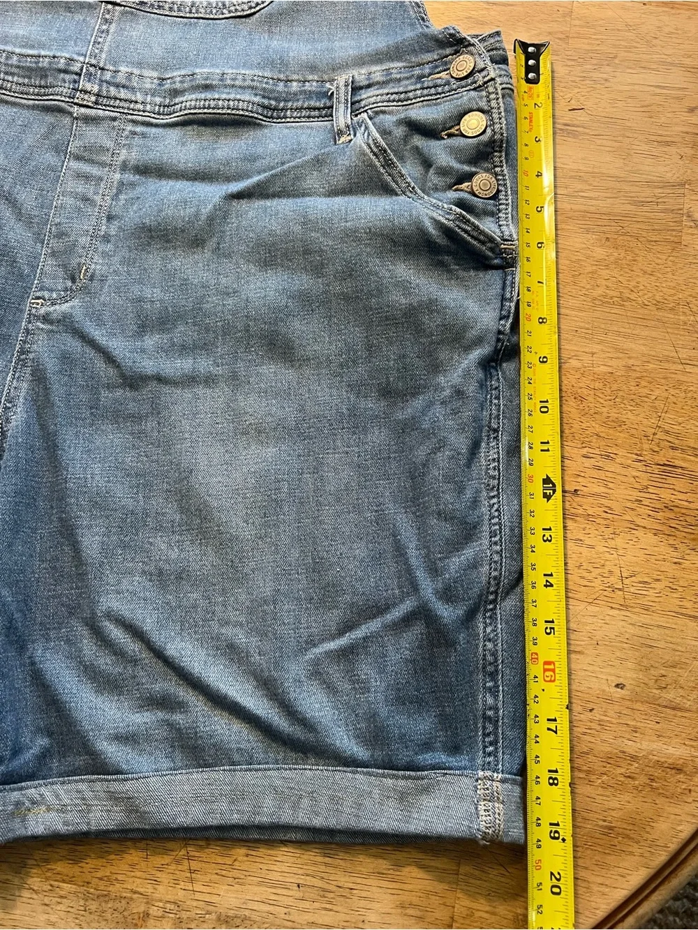 Sonoma Relaxed Denim Short Overalls - Blue